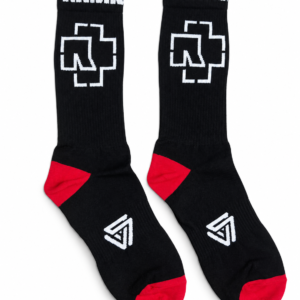 Calcetas de World street Rammstein Negras con Detalles Rojos