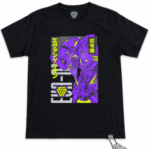 Playera World Street Evangelion Negra