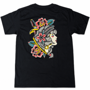 Playera World Street Lady Tattoo Negra