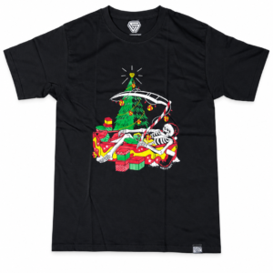 Playera World Street Christmas Reaper Negra