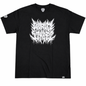 Playera World Street White Metal Negra