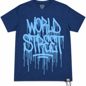 Playera World Street Graffiti Azul