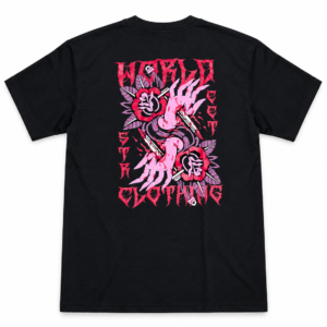Playera World Street Dark Roses Negra