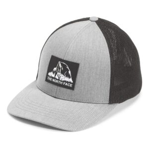 Gorra The North Face Trucker Gris con Parche de Montaña