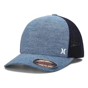 Gorra Hurley Flexfit Azul Jaspeado con Malla Trasera