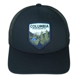 Gorra Columbia Trucker Negra con Parche Outdoor