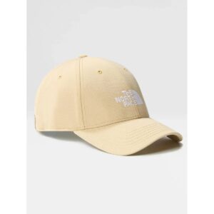 Gorra The North Face Beige con Logo Bordado Blanco