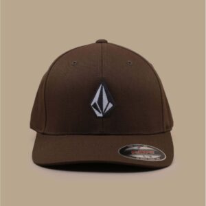 Gorra Volcom Flexfit Café con Logo Blanco