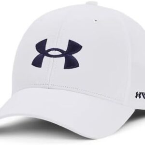 Gorra Under Armour Golf Blanca con Logo Azul Bordado