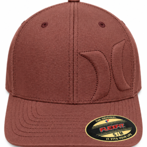 Gorra Hurley Flexfit Slim Terracota con Logo en Relieve