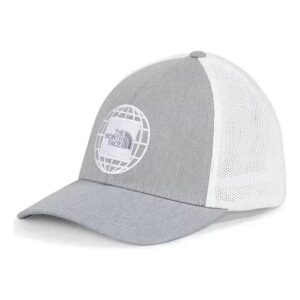 Gorra The North Face Trucker Gris con Logo Globo